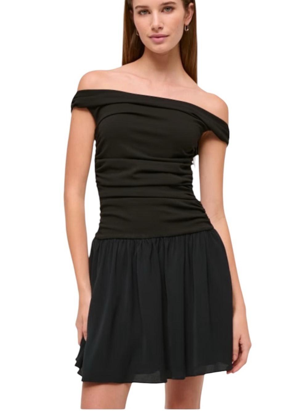 Abercrombie & Fitch A&F Modal Blend Collection Off Shoulder Dress